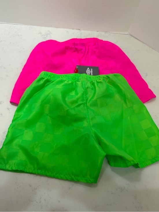 Umbro Other - Umbro Kids Neon Pink & Neon Green Athletic Shorts Set bundle of two pairs